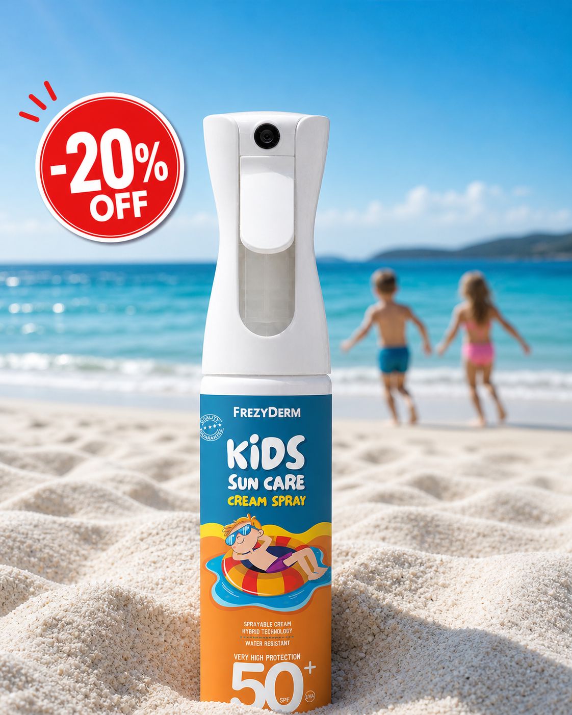 FrezyDerm Kids Sun Care Cream Spray SPF 50+ ( spray mbrojtes kunder diellit per femije )