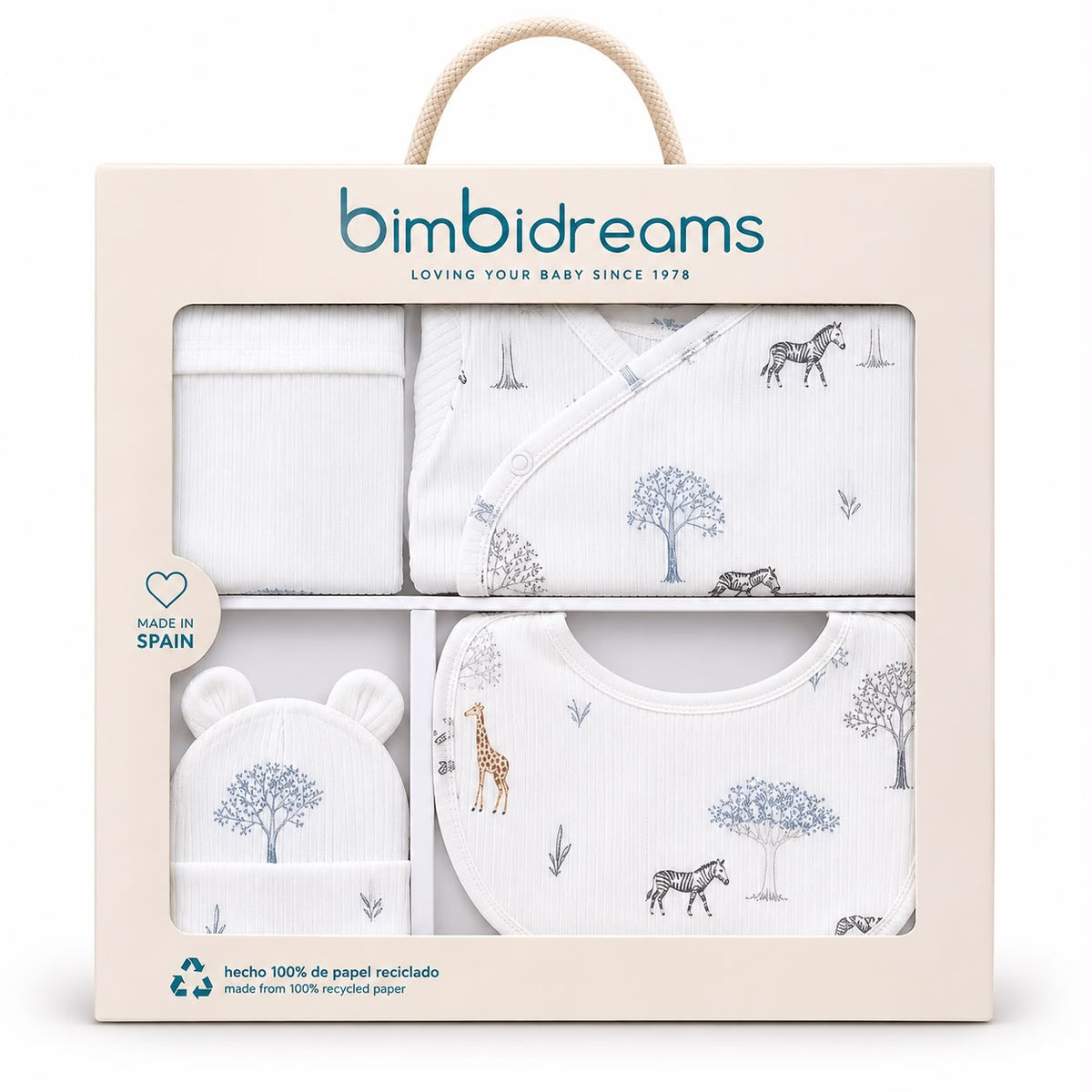 Bimbidreams - Set Newborn me 4 Pjese Tanzania