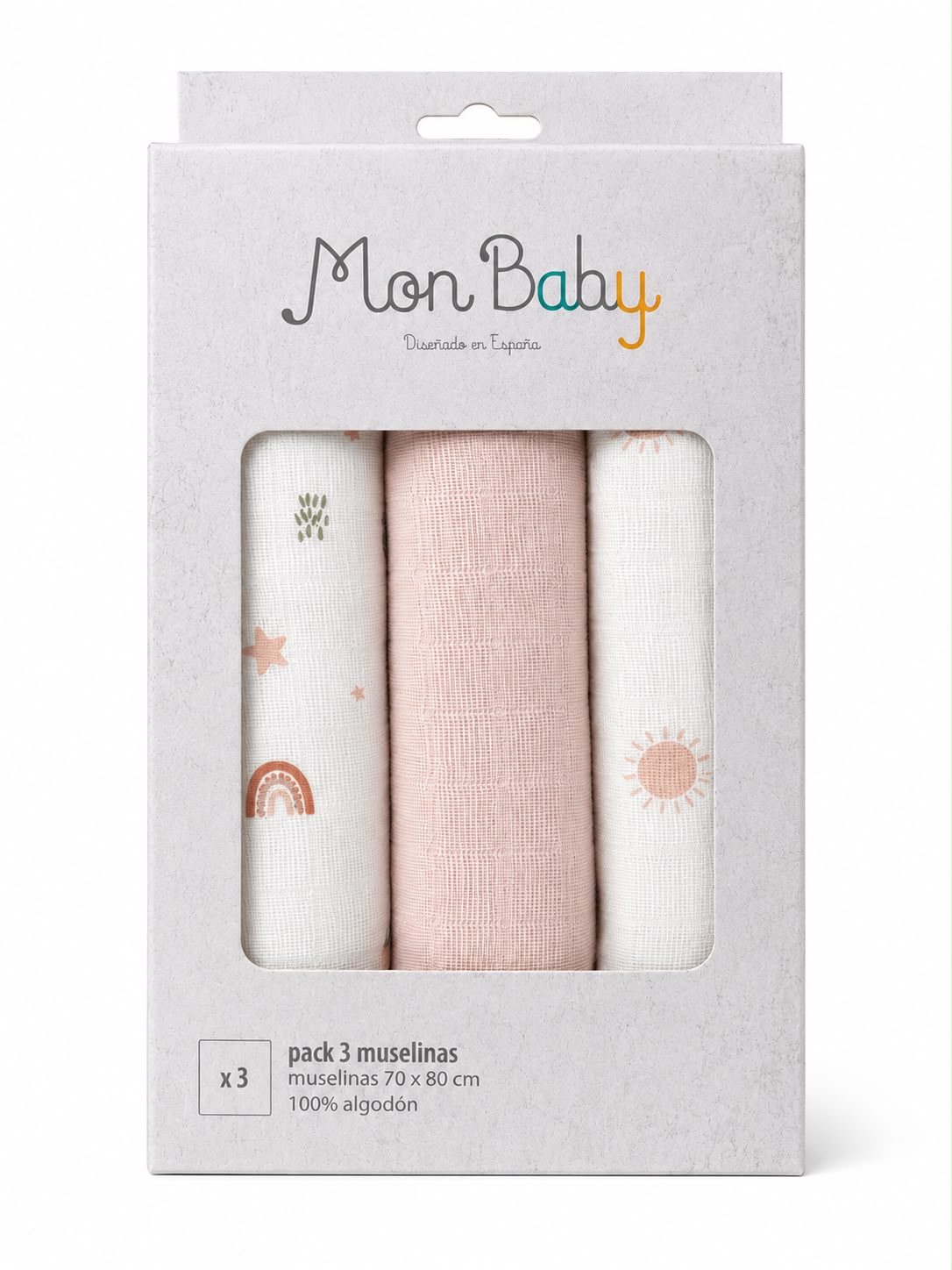 Bimbidreams Napa për Bebe – 100% Pambuk (Set me 3 Copë)