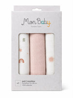 Bimbidreams Napa për Bebe – 100% Pambuk (Set me 3 Copë)