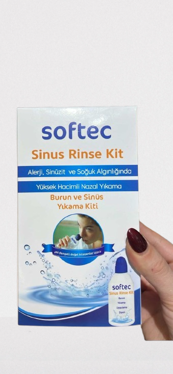 Softec Sinus Rinse Kit Komplet për Larjen e Hundës dhe Sinusit