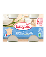 Babybio Brassé Nature Kos Natyral me Qumësht Lopi (6m+)