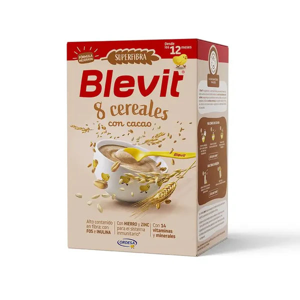 Blevit Superfibra 8 Drithëra me Kakao (që nga 12 muajsh)