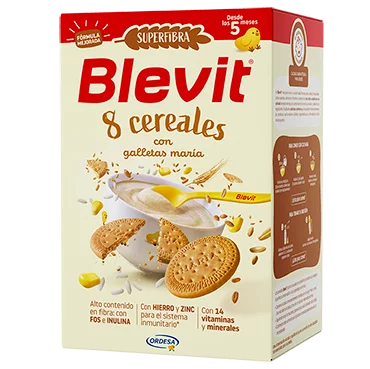 Blevit Plus – Duplo 8 Cereals and Marie biscuits (5m+)
