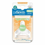 Dr. Brown’s – Biberonë Silikoni Options+ me Qafë të Gjerë, Prerje Y (9m+)