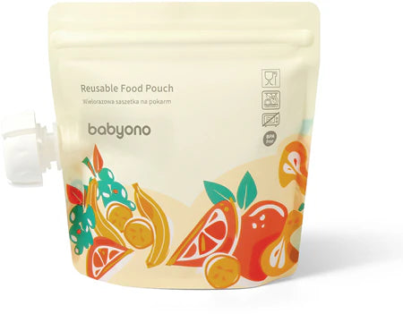 Babyono Food Pouches- Qese te Riperdorshme per Ruajtjen E Ushqimit
