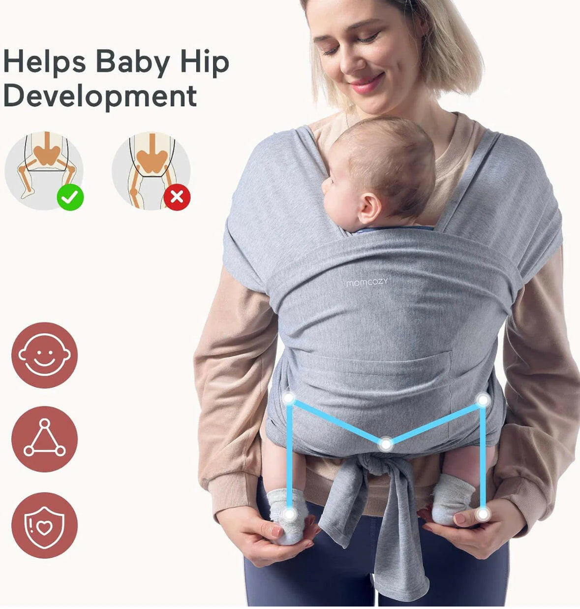 Momcozy Baby Wrap (Mbështjellëse/Carrier për foshnje)