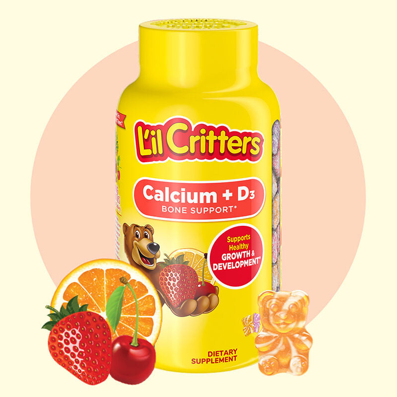L'il Critters Calcium + D3 Gummy Bear Vitamin 60 Gummies