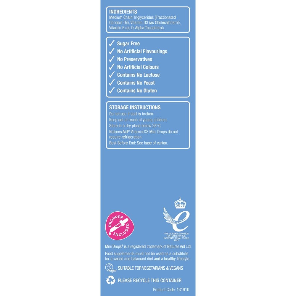 Natures Aid - Vitamin D3 Drops