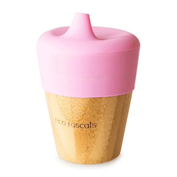 Eco Rascals- BAMBOO CUP gote druri me kapak silikoni per bebe ( gote trajnuese )