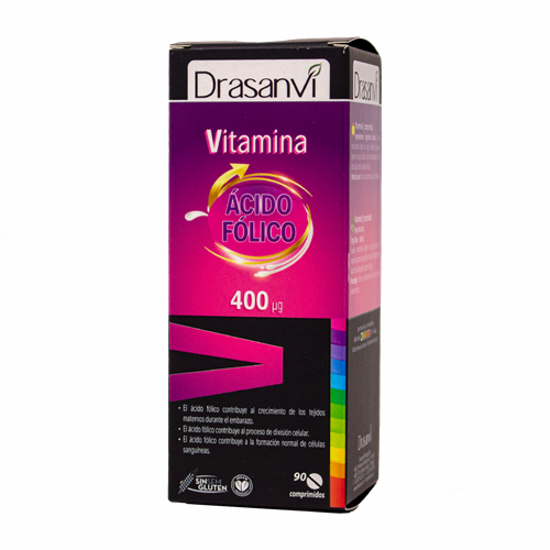 Drasanvi- Acidi folik (vitamina B9), 400µg 90 tab