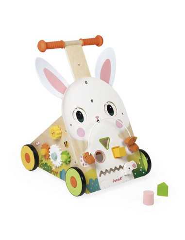 Janod – Karrocë Aktivitete Druri “Bunny Walker” (12+ muaj)
