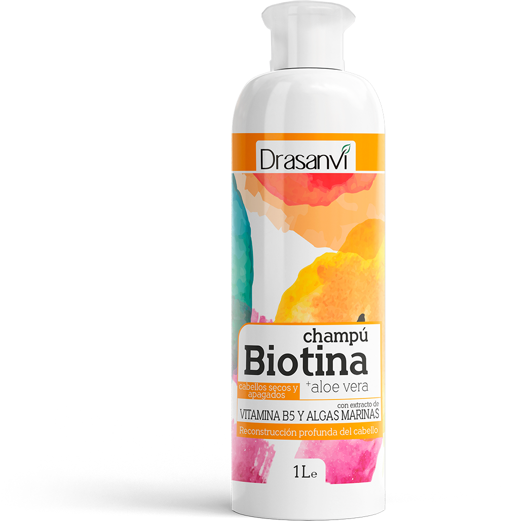 Shampo Biotin dhe Aloe vera – Flokë të thatë dhe pa jete1000 ml