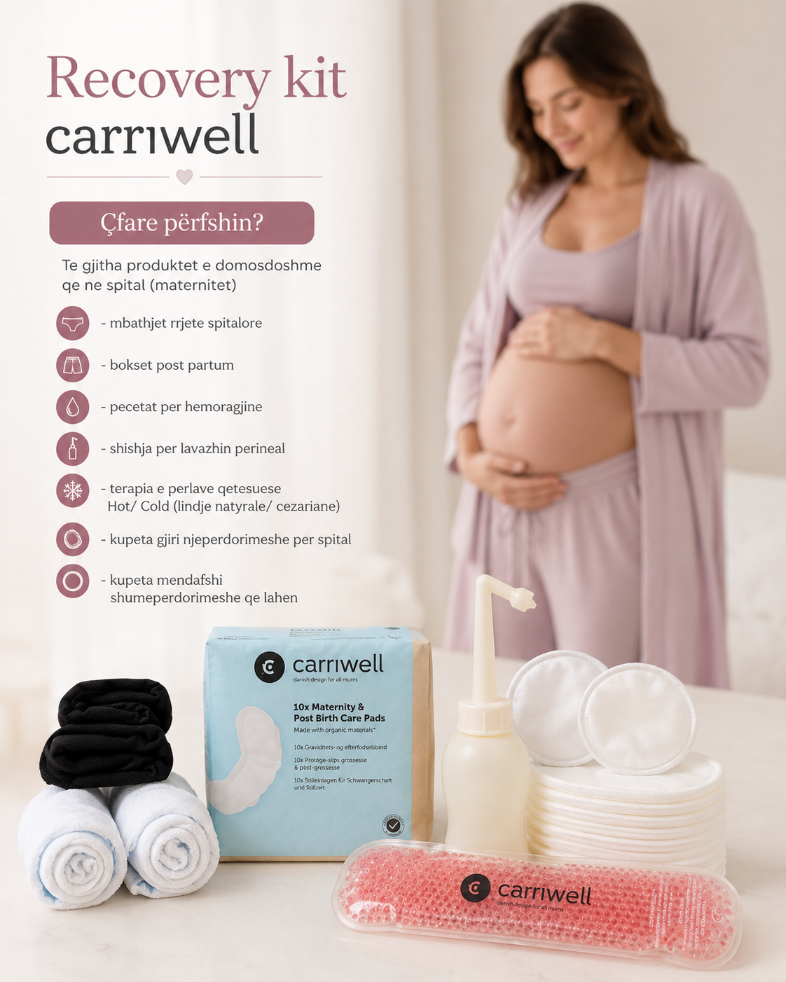 Carriwell Recovery kit Seti per lindje natyrale dhe cezariane ( maternity set)