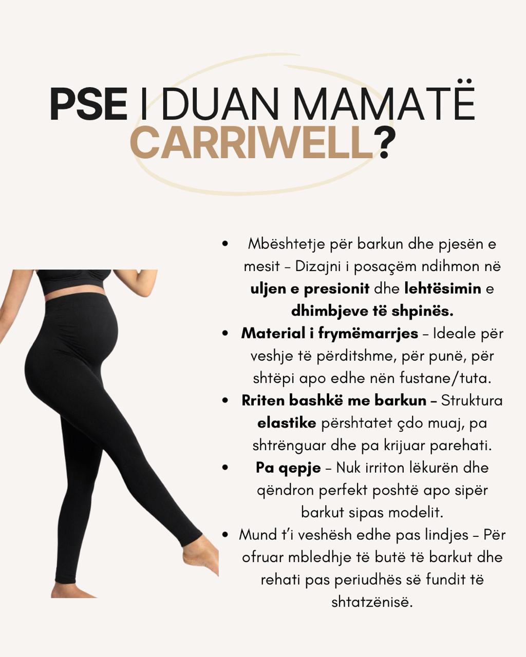 Streçe shtatzënie Carriwell efekt kompresiv tek kembet