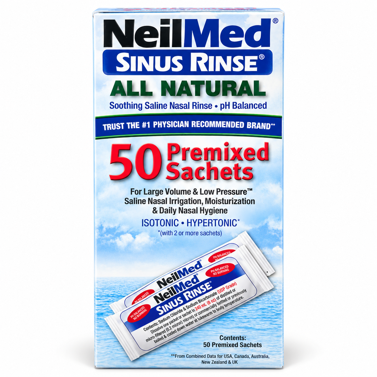 NeilMed - Sinus Rinse All Natural ( 50 Bustina )