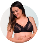 Carriwell Soft As Silk Nursing Bra – Black (Reçipeta për gjidhënie e butë si mendafsh)