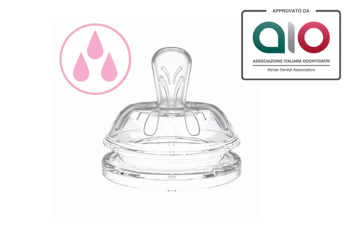 Nuvita Biberon Ushqyes me 3 pike 3m+ x2cp 6063