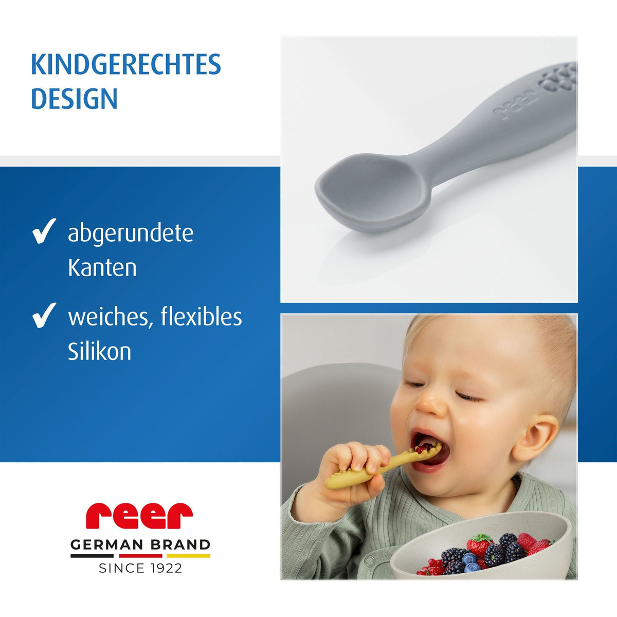 LittleYummie Silicone baby spoon