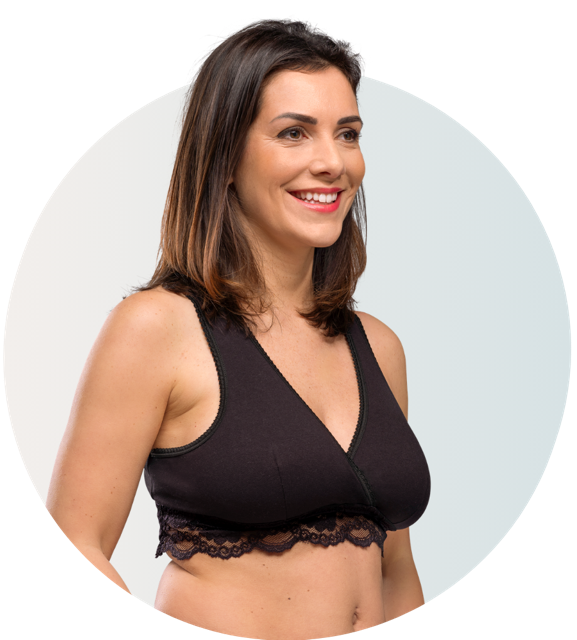 Crossover Sleeping Nursing Bra – Black (Reçipeta për gjumë dhe gjidhënie)