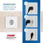 Socket covers, 5 pieces, transparent