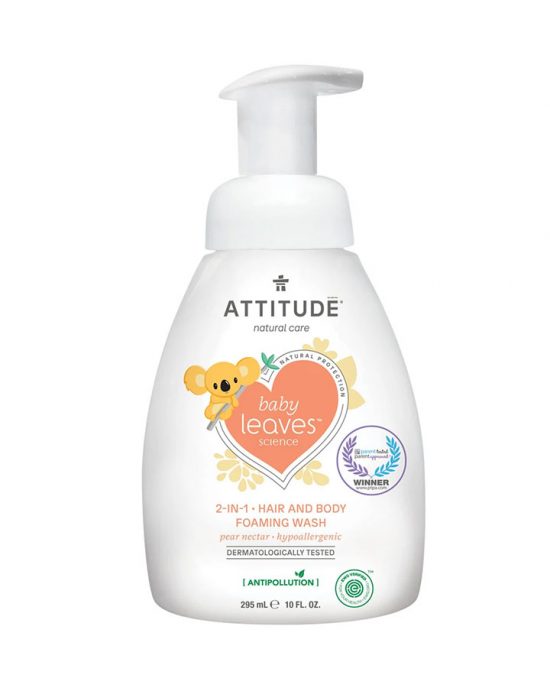 Attitude- BABY 2in1 FOAMING WASH PEAR