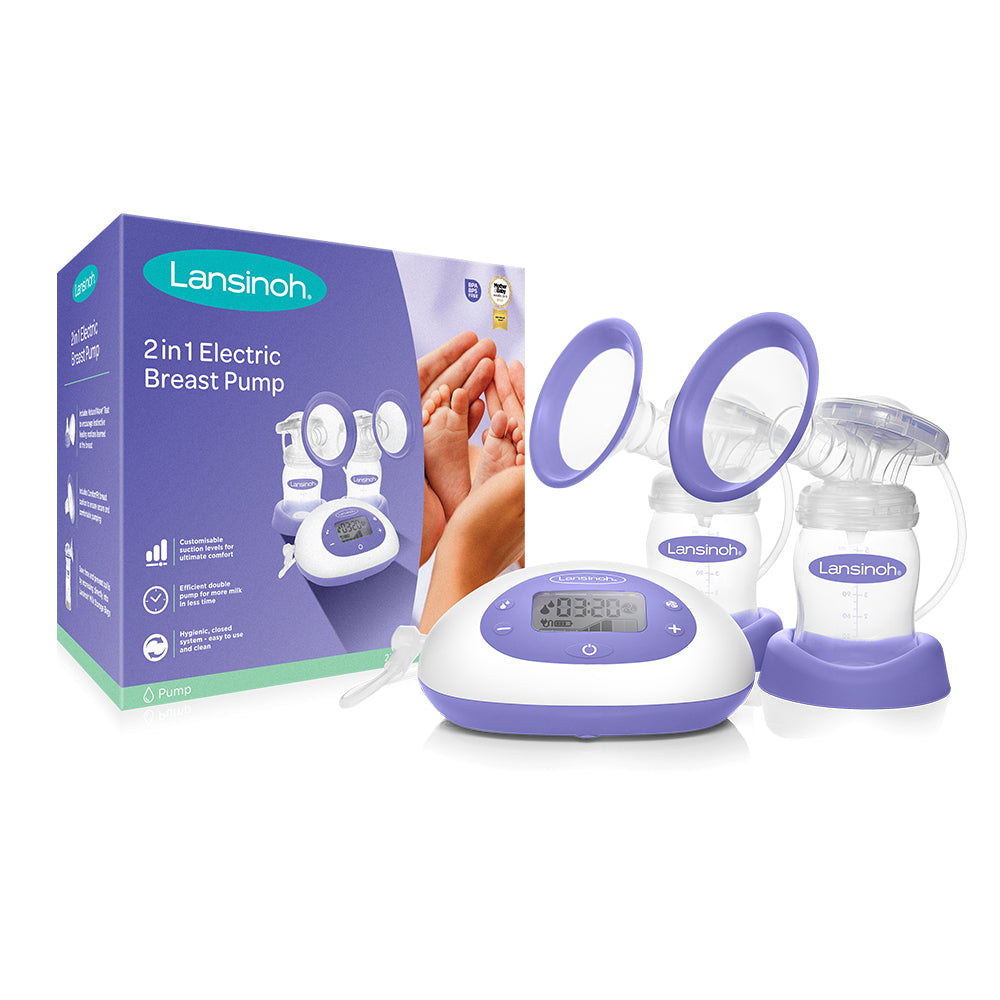 Lansinoh - Pompë gjiri elektrike me dy koka