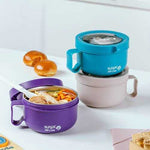 Enë e rrumbullakët ushqimi inox Nava "We Care", 850 ml