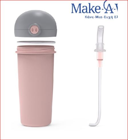 Shishe uji plastike me pipë silikoni, 380 ml