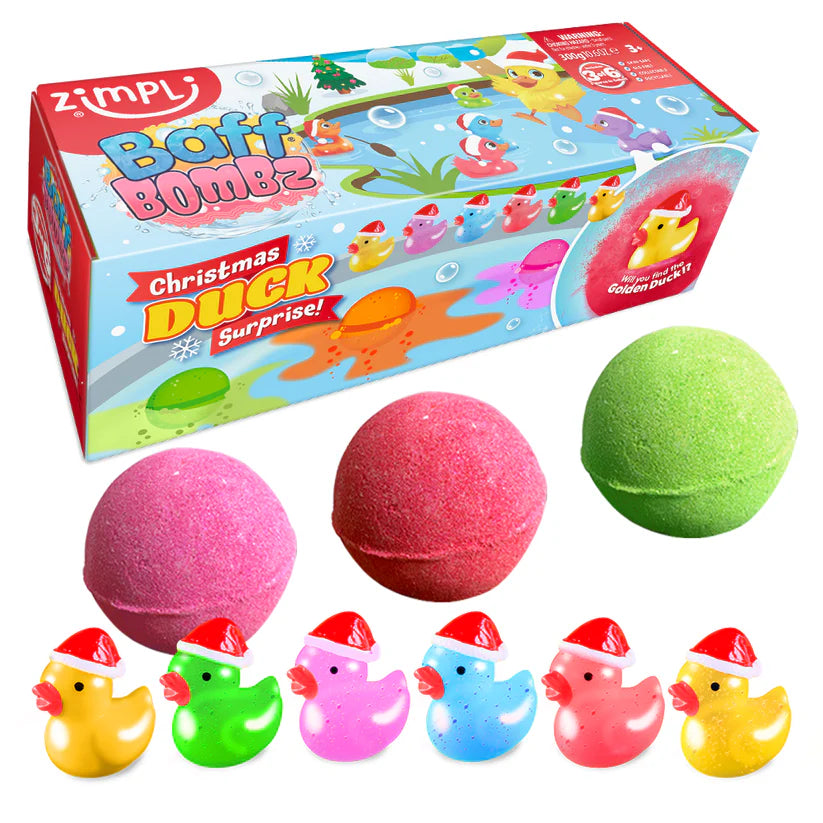 Zimpli - Christmas Duck Surprise Baff Bombz ( 3 pack )
