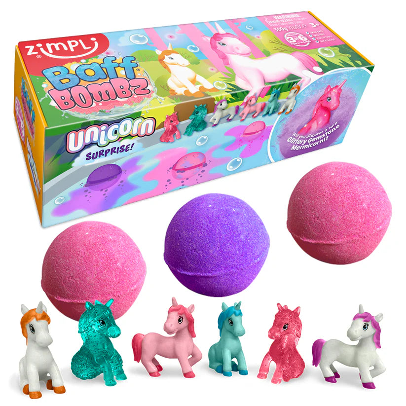 Zimpli - Unicorn Surprise Baff Bombz ( 3 Pack )