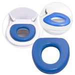 Soft toilet seat for children, blue