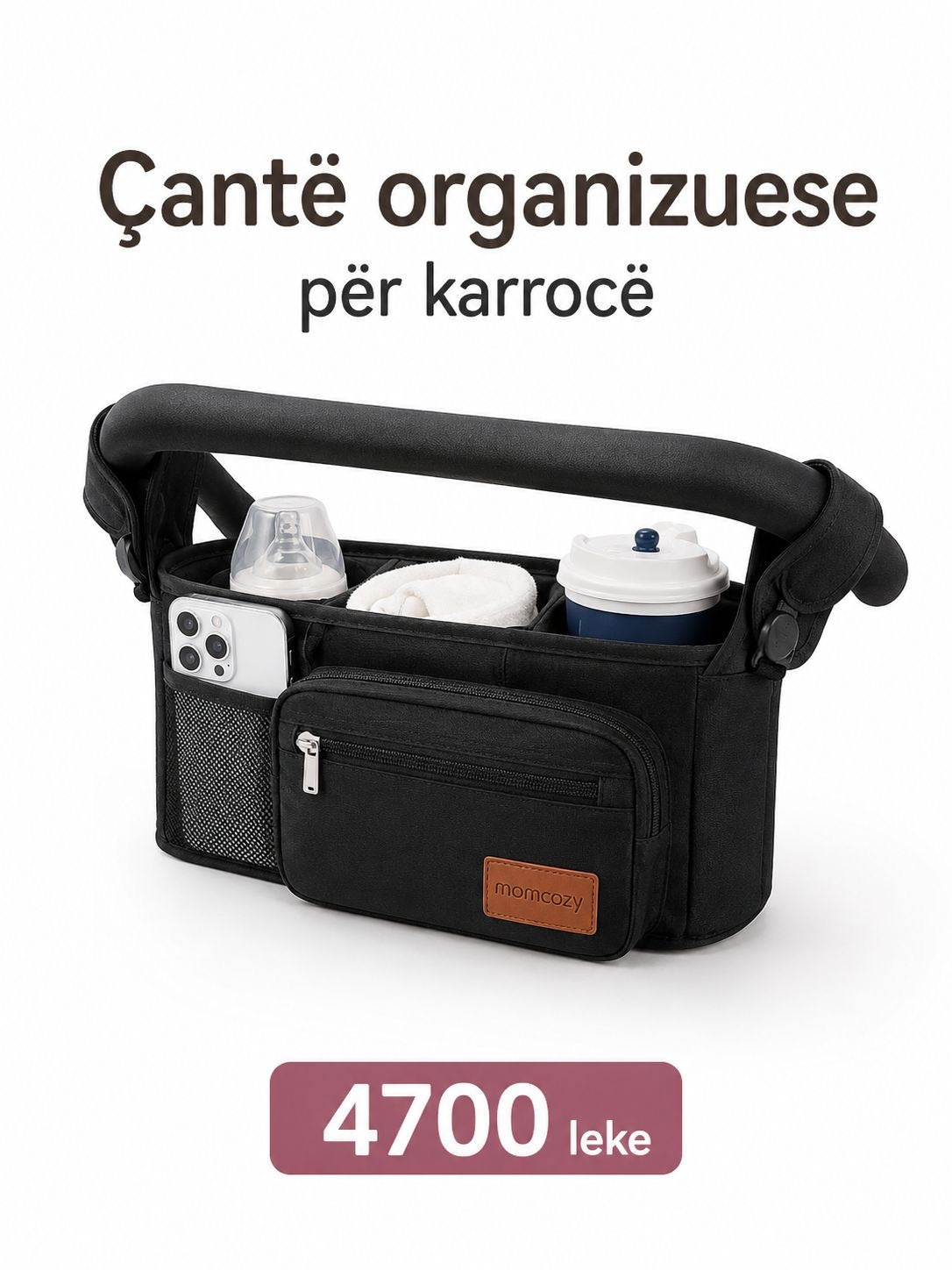 Momcozy - Stroller Organizer with Cup Holders