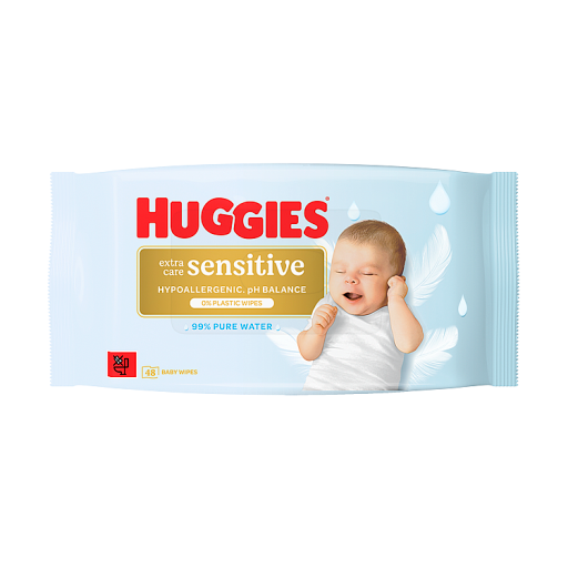 Huggies Extra Care Sensitive - Newborn Wet Baby Wipes