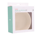 Tutete Bowl with Suction Cup + Ivory Spoon