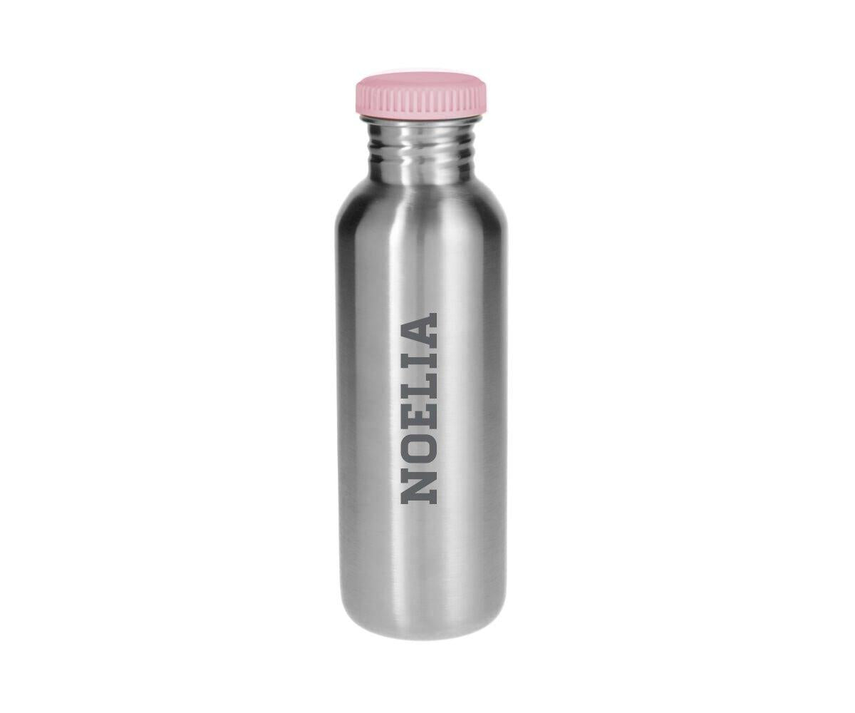 Tutete Steel Bottle with Stripes Pink Cover 750ml