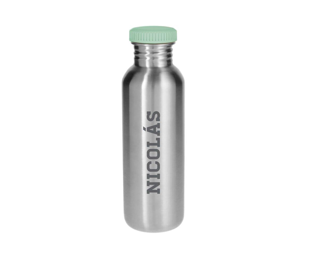 Tutete Steel Bottle with Stripes Sage Cover 750ml
