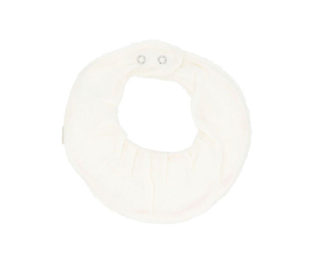 Tutete Bandana Dribble Bibs Leaves White Plain