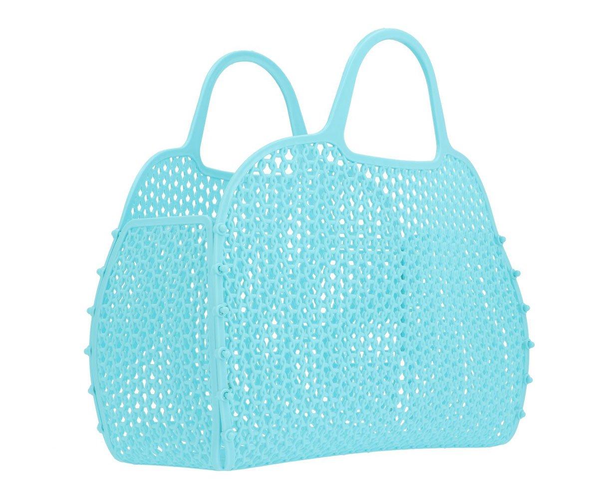 Tutete Retro Vintage Turquoise Beach Bag