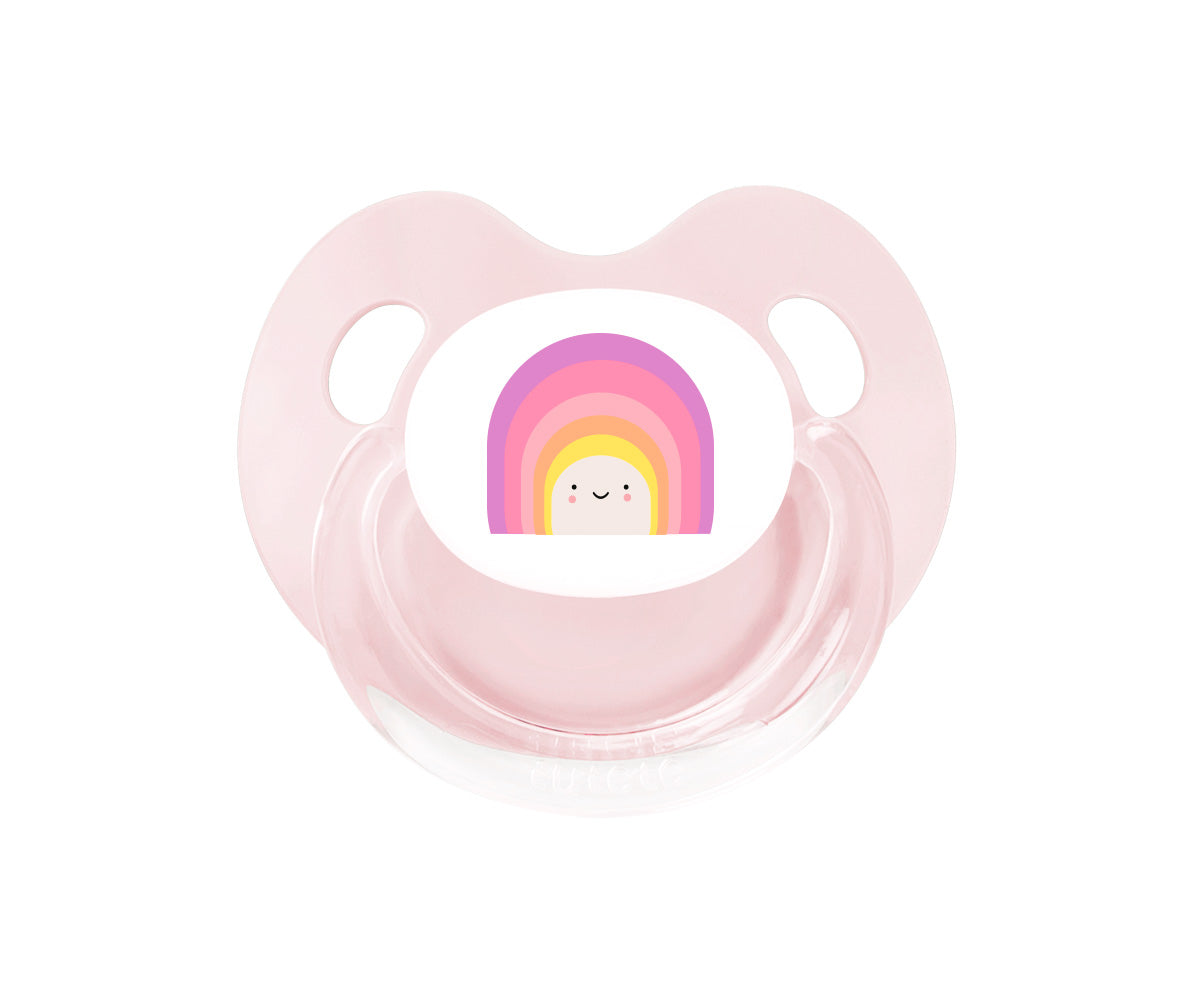 Tutete Anatomical Teat Retro Pacifier in Rose +6M