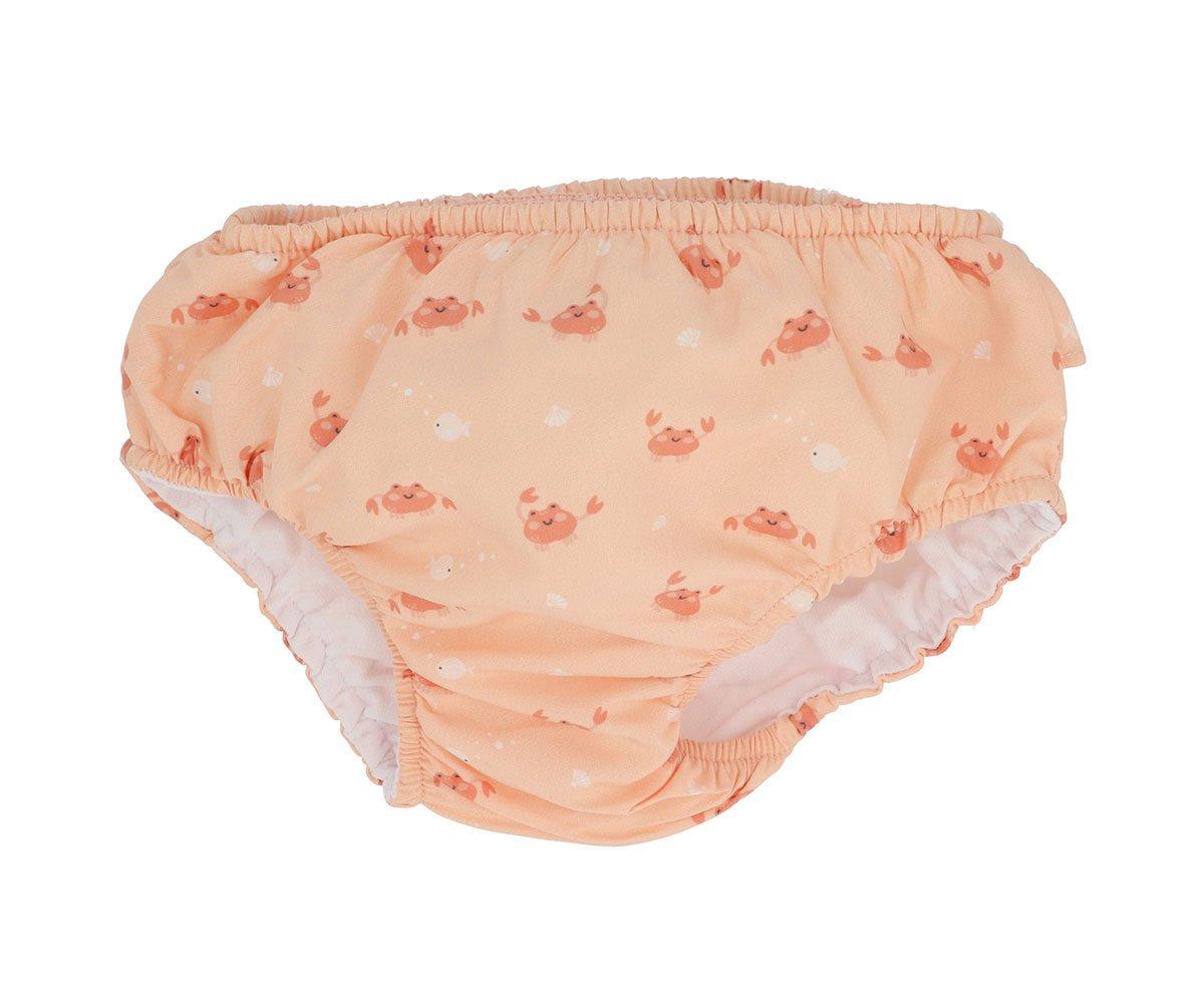 Tutete Swim Diaper Ruffle with Coral Crab 6-12months