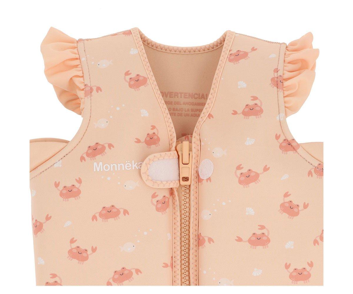 Tutete Float Vest with Crab Coral Ruffled 1-3 years