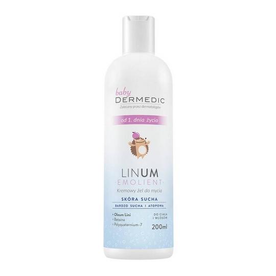 Dermedic- Linum Emolient Baby Cleansing Gel for Body and Hair,200ml