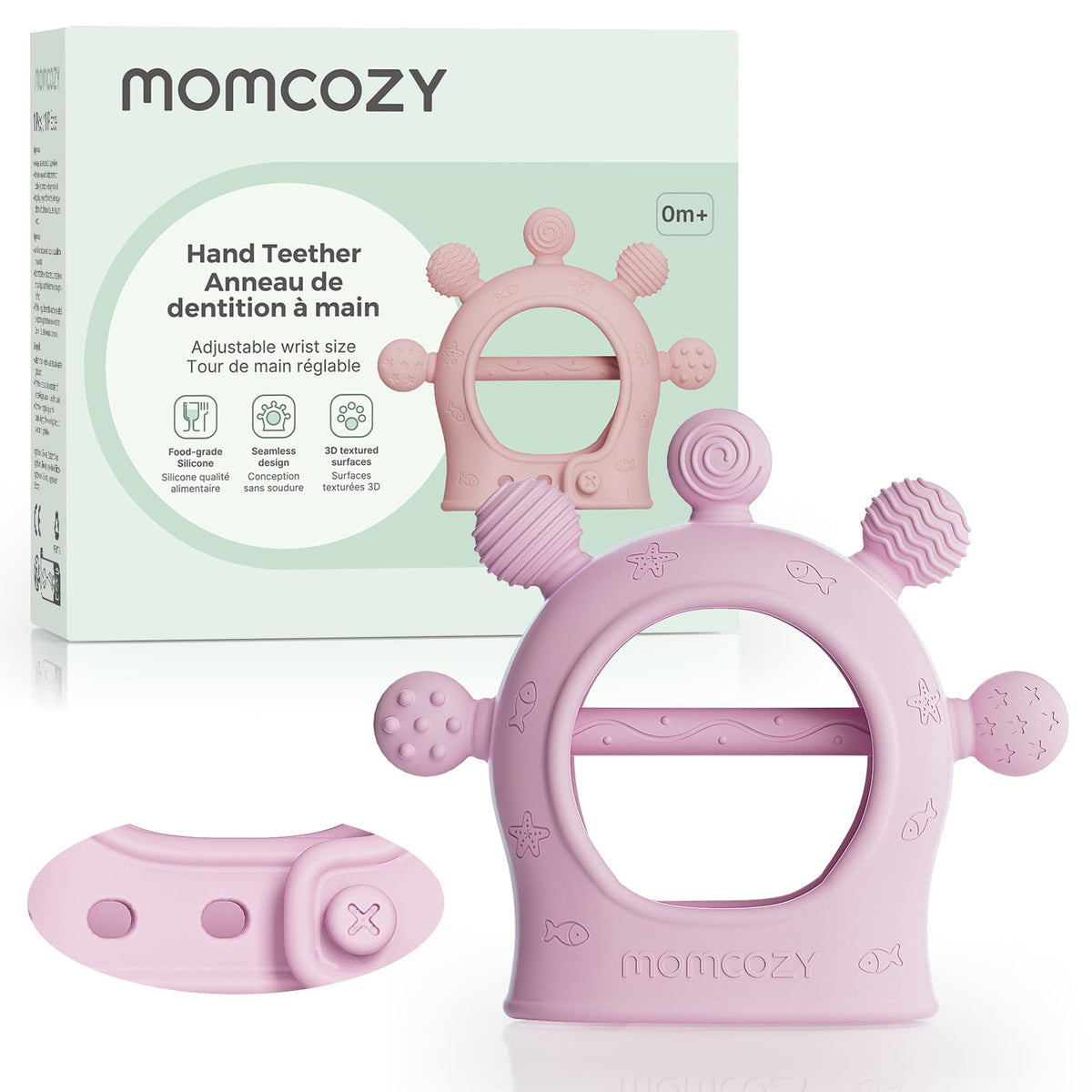 Momcozy Wrist Hand Teether - Kruajtese dhembesh ne forme doreze