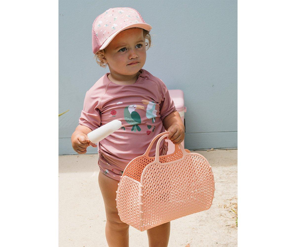 Tutete Retro Vintage Old Rose Beach Bag