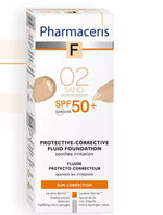 Pharmaceris F 02 Sand protective corrective fluid foundation SPF 50+ 30 ml