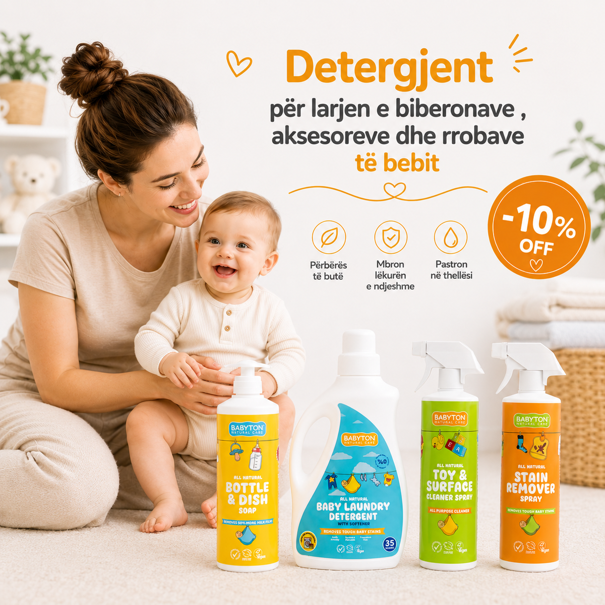 Babyton - Detergjent per kujdesin e bebeve