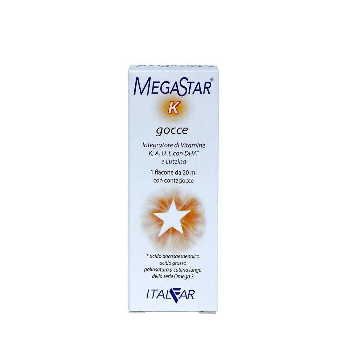 Megastar K – pika me vitamina K, A, D, E + DHA & luteinë 20 ml