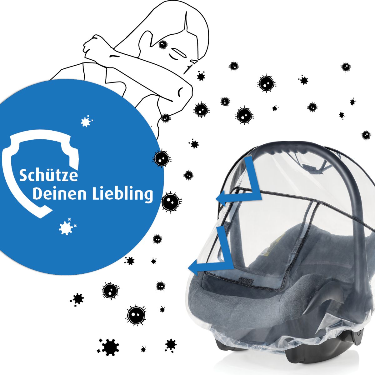 RainCover Baby rain cover for baby seats