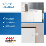 Drawer and cabinet door lock, 1 piece